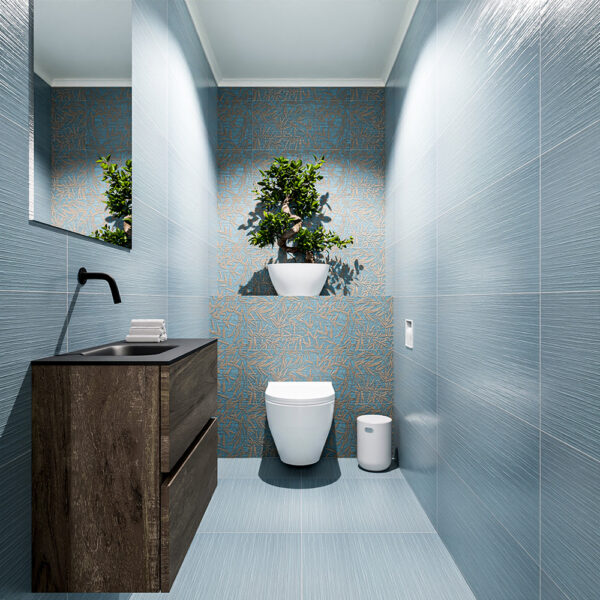 MONDIAZ ADA 60cm toiletmeubel dark brown. LEX wastafel urban positie links. Zonder kraangat