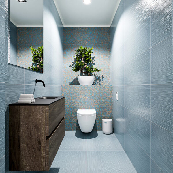 MONDIAZ ADA 80cm toiletmeubel dark brown. LEX wastafel urban positie rechts. Zonder kraangat