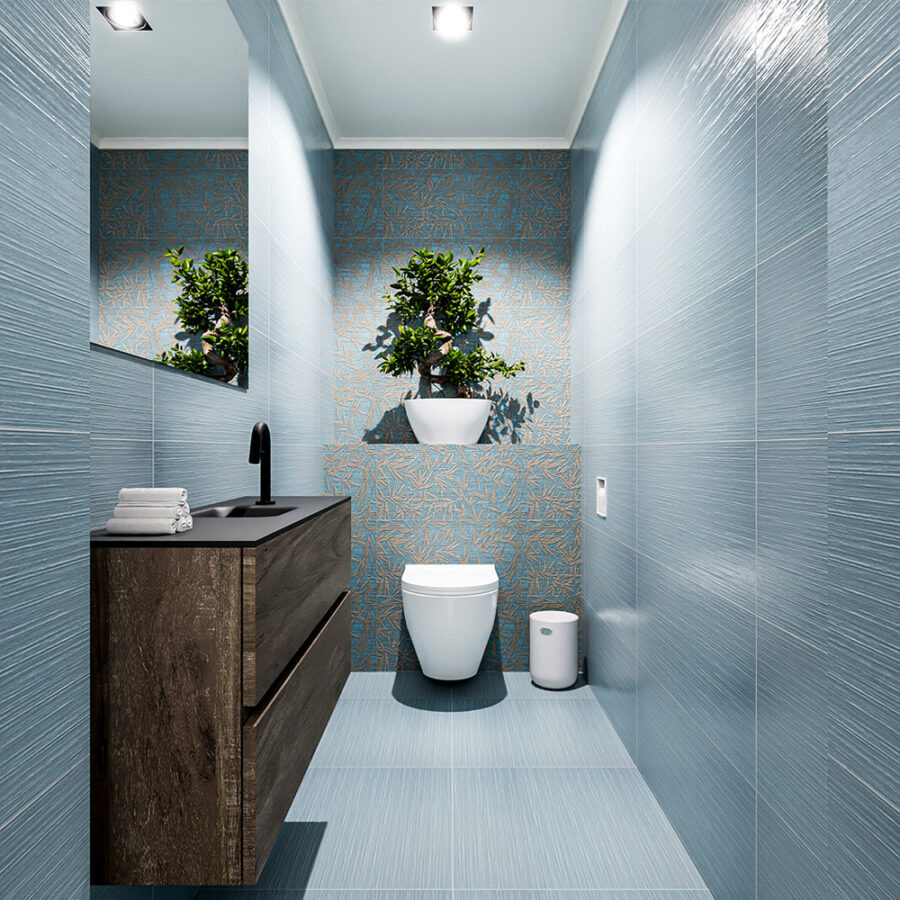 MONDIAZ ADA 100cm toiletmeubel dark brown. LEX wastafel urban positie midden. Met 1 kraangat