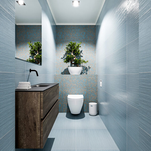 MONDIAZ ADA 100cm toiletmeubel dark brown. LEX wastafel urban positie midden. Zonder kraangat