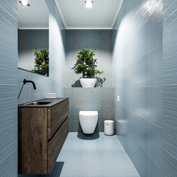 MONDIAZ ADA 100cm toiletmeubel dark brown. LEX wastafel urban positie links. Zonder kraangat