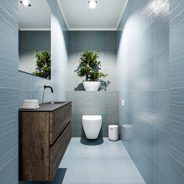 MONDIAZ ADA 100cm toiletmeubel dark brown. LEX wastafel urban positie rechts. Zonder kraangat