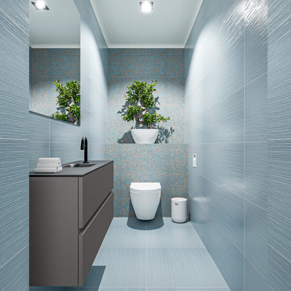 MONDIAZ ADA 100cm toiletmeubel dark grey. LEX wastafel urban positie midden. Met 1 kraangat
