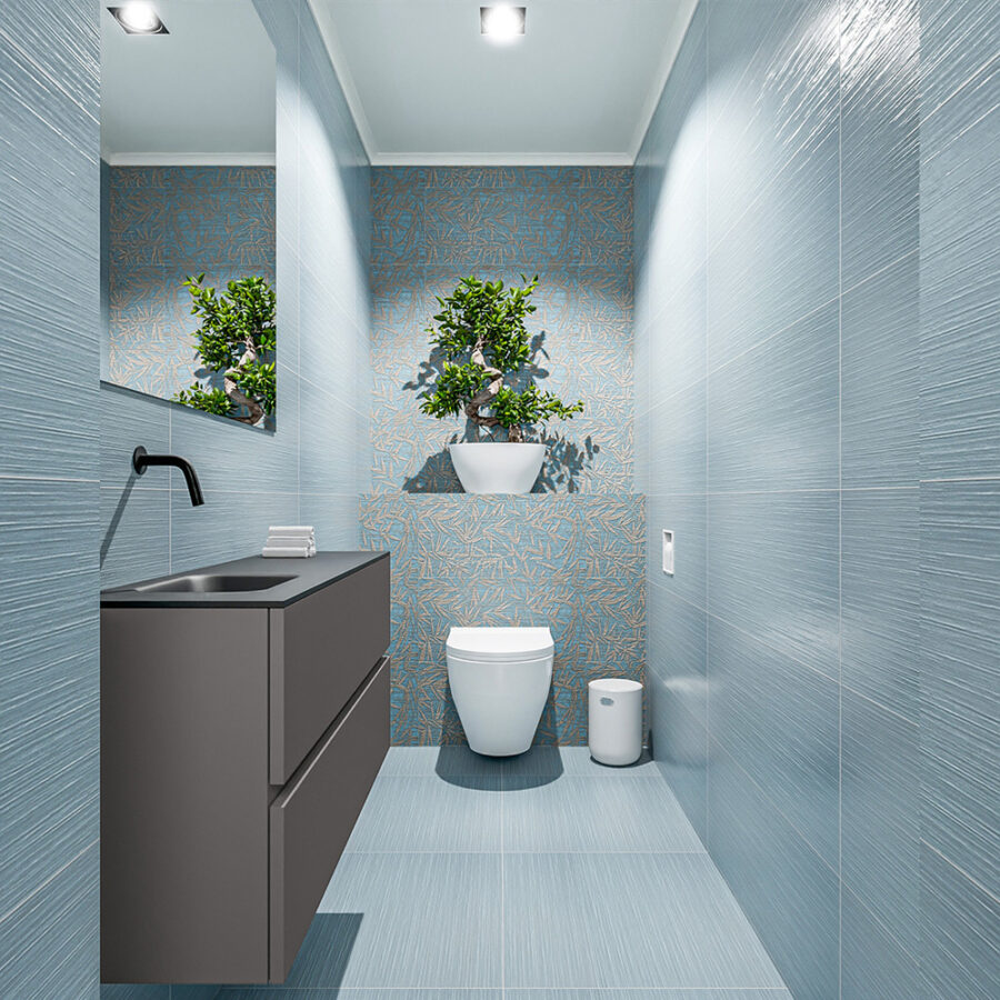 MONDIAZ ADA 100cm toiletmeubel dark grey. LEX wastafel urban positie links. Zonder kraangat