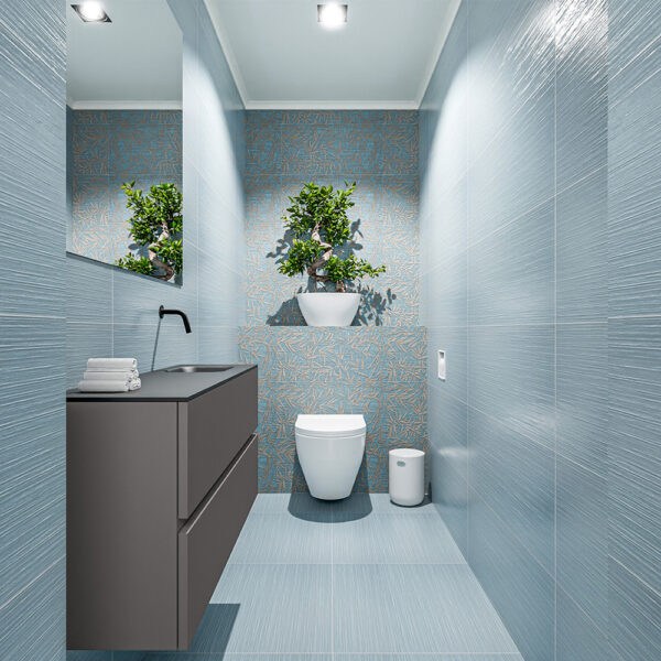 MONDIAZ ADA 100cm toiletmeubel dark grey. LEX wastafel urban positie rechts. Zonder kraangat