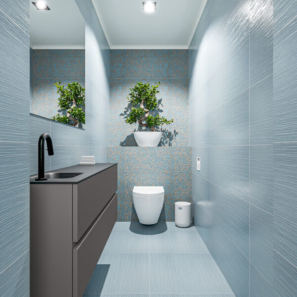 MONDIAZ ADA 120cm toiletmeubel dark grey. LEX wastafel urban positie links. Met 1 kraangat