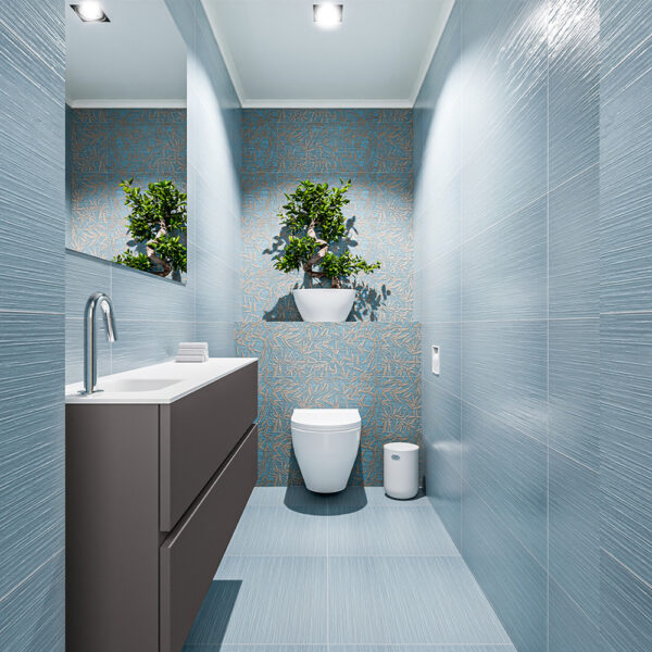 MONDIAZ ADA 120cm toiletmeubel dark grey. LEX wastafel talc positie links. Met 1 kraangat