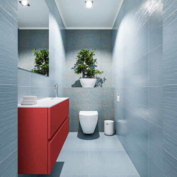 MONDIAZ ADA 100cm toiletmeubel fire. LEX wastafel talc positie rechts. Met 1 kraangat