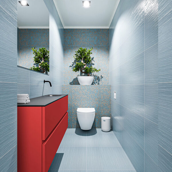 MONDIAZ ADA 120cm toiletmeubel fire. LEX wastafel urban positie rechts. Zonder kraangat