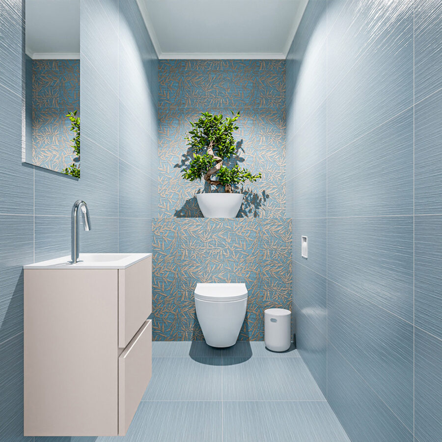 MONDIAZ ADA 40cm toiletmeubel linen. LEX wastafel talc positie rechts. Met 1 kraangat