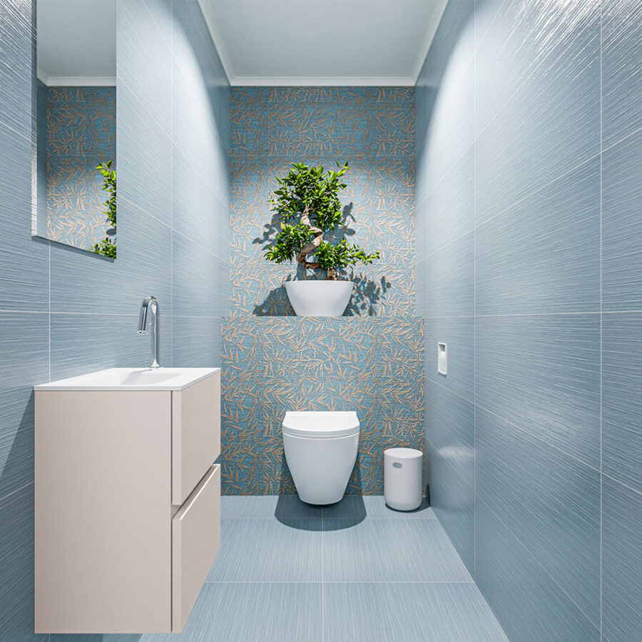MONDIAZ ADA 40cm toiletmeubel linen. LEX wastafel talc positie links. Met 1 kraangat