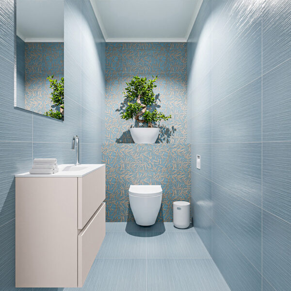 MONDIAZ ADA 60cm toiletmeubel linen. LEX wastafel talc positie midden. Met 1 kraangat