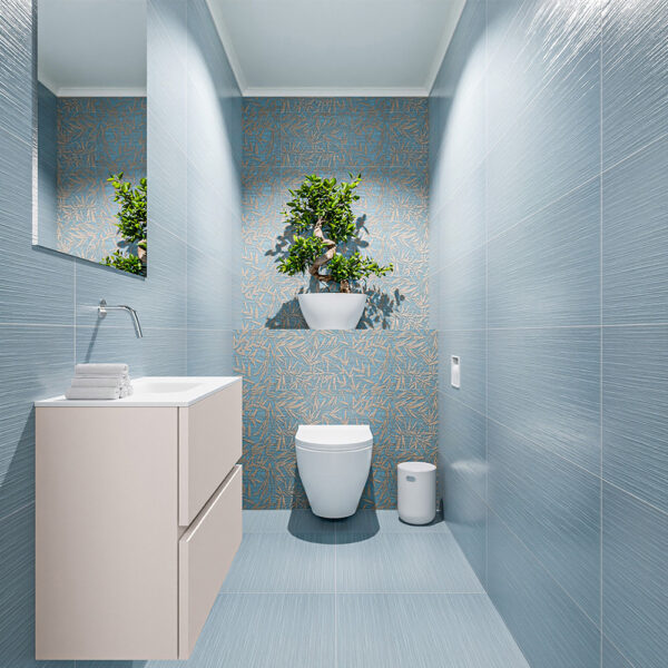 MONDIAZ ADA 60cm toiletmeubel linen. LEX wastafel talc positie midden. Zonder kraangat