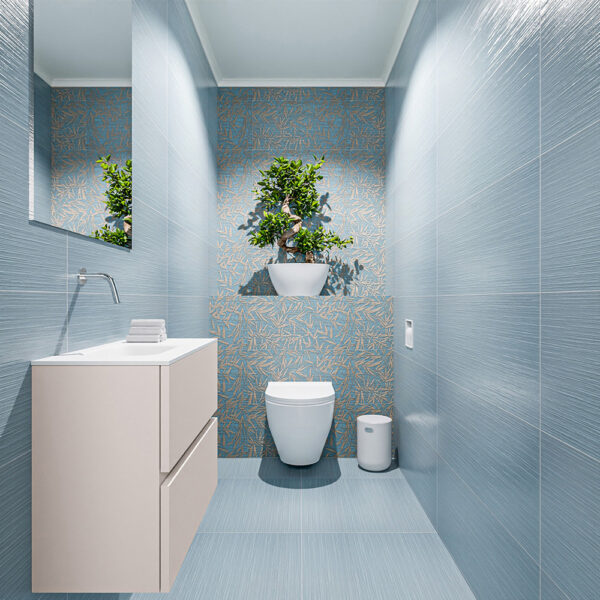 MONDIAZ ADA 60cm toiletmeubel linen. LEX wastafel talc positie links. Zonder kraangat