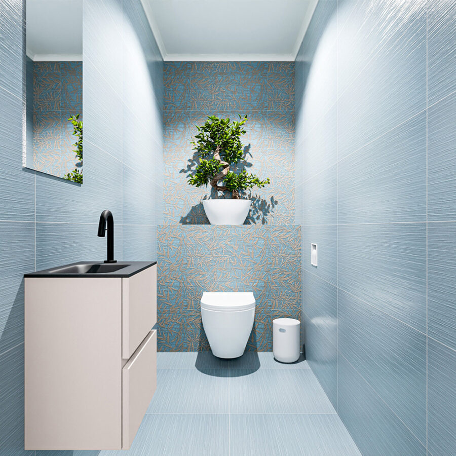 MONDIAZ ADA 40cm toiletmeubel linen. LEX wastafel urban positie links. Met 1 kraangat