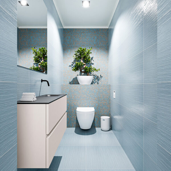 MONDIAZ ADA 100cm toiletmeubel linen. LEX wastafel urban positie rechts. Zonder kraangat