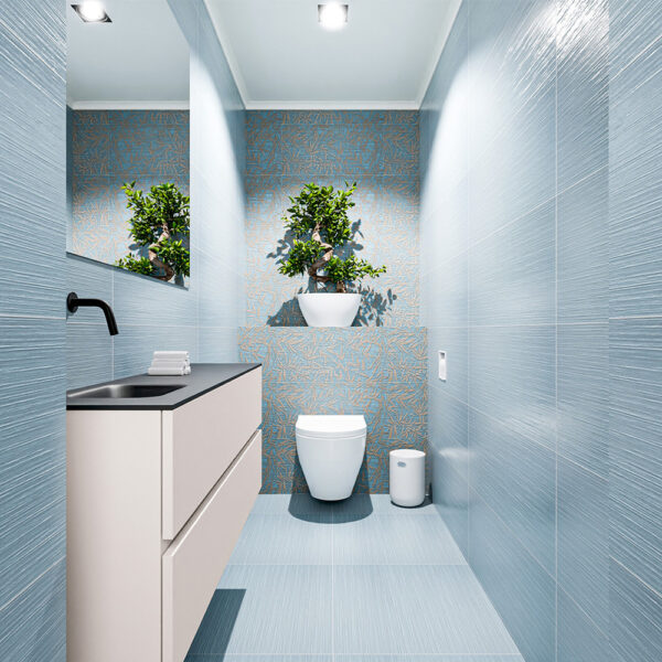 MONDIAZ ADA 120cm toiletmeubel linen. LEX wastafel urban positie links. Zonder kraangat