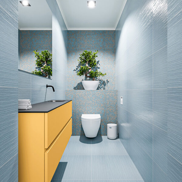 MONDIAZ ADA 120cm toiletmeubel ocher. LEX wastafel urban positie rechts. Zonder kraangat