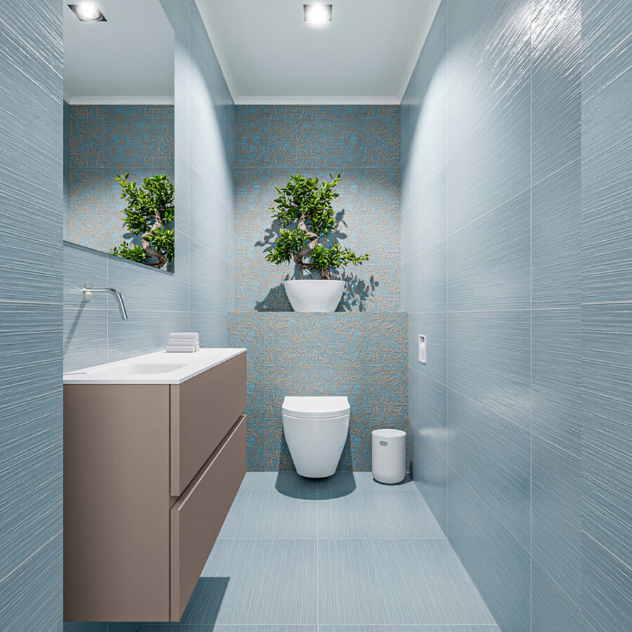 MONDIAZ ADA 100cm toiletmeubel smoke. LEX wastafel talc positie links. Zonder kraangat