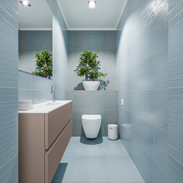 MONDIAZ ADA 120cm toiletmeubel smoke. LEX wastafel talc positie midden. Met 1 kraangat