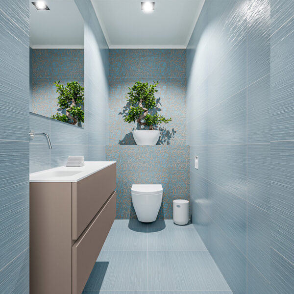 MONDIAZ ADA 120cm toiletmeubel smoke. LEX wastafel talc positie links. Zonder kraangat