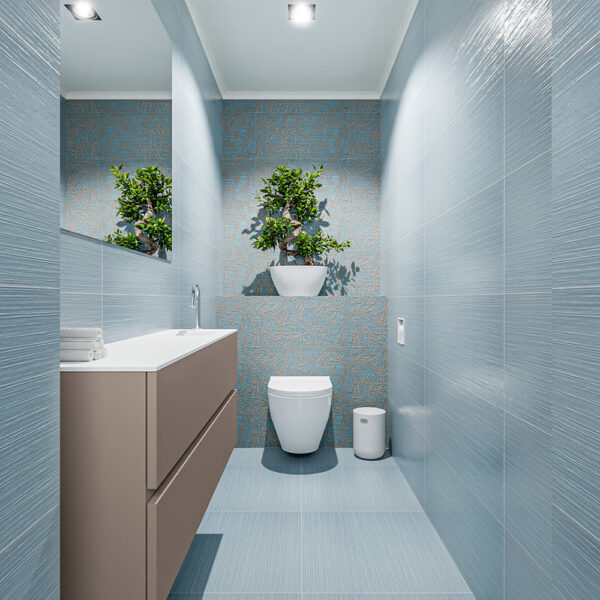 MONDIAZ ADA 120cm toiletmeubel smoke. LEX wastafel talc positie rechts. Met 1 kraangat