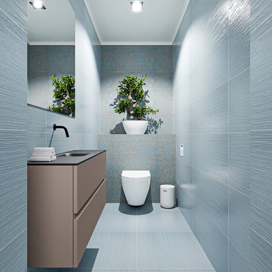 MONDIAZ ADA 100cm toiletmeubel smoke. LEX wastafel urban positie midden. Zonder kraangat