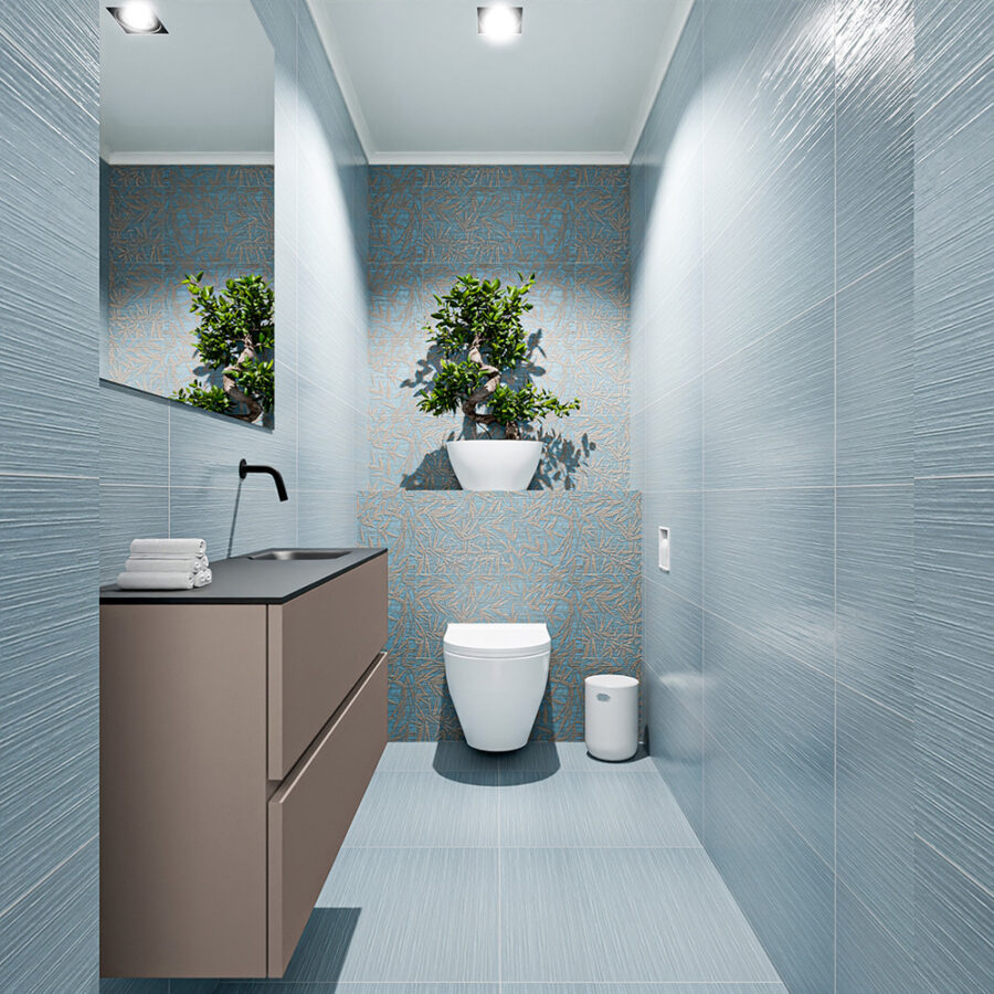 MONDIAZ ADA 100cm toiletmeubel smoke. LEX wastafel urban positie rechts. Zonder kraangat