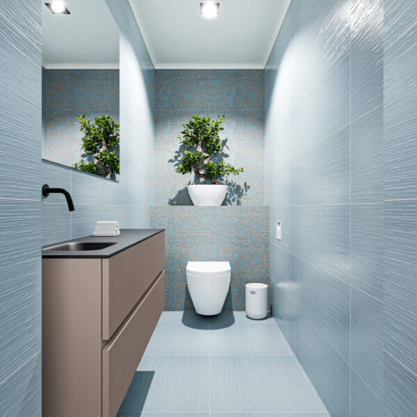 MONDIAZ ADA 120cm toiletmeubel smoke. LEX wastafel urban positie links. Zonder kraangat