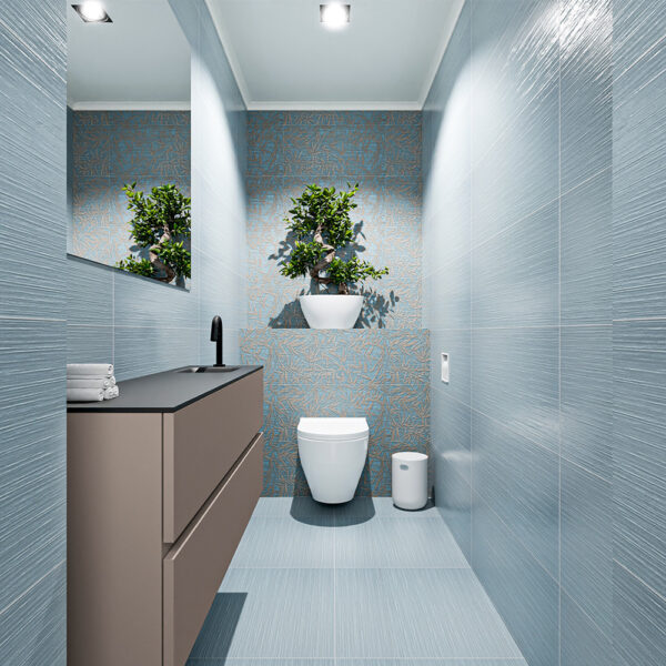 MONDIAZ ADA 120cm toiletmeubel smoke. LEX wastafel urban positie rechts. Met 1 kraangat