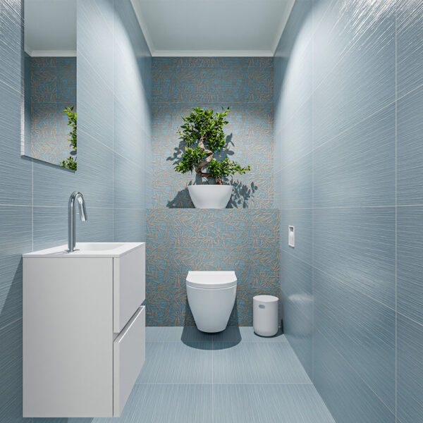 MONDIAZ ADA 40cm toiletmeubel talc. LEX wastafel talc positie rechts. Met 1 kraangat