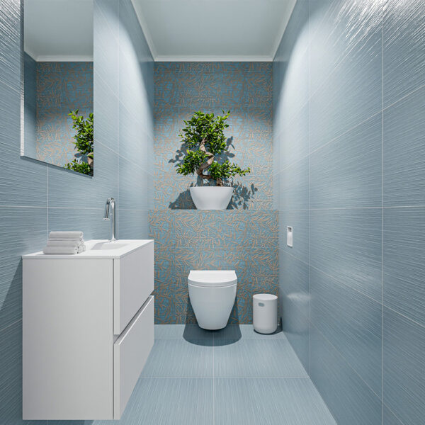 MONDIAZ ADA 60cm toiletmeubel talc. LEX wastafel talc positie midden. Met 1 kraangat
