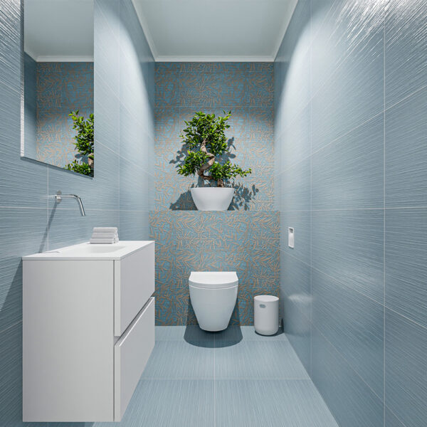 MONDIAZ ADA 60cm toiletmeubel talc. LEX wastafel talc positie links. Zonder kraangat