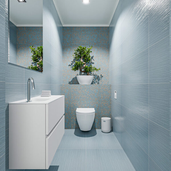 MONDIAZ ADA 80cm toiletmeubel talc. LEX wastafel talc positie links. Met 1 kraangat