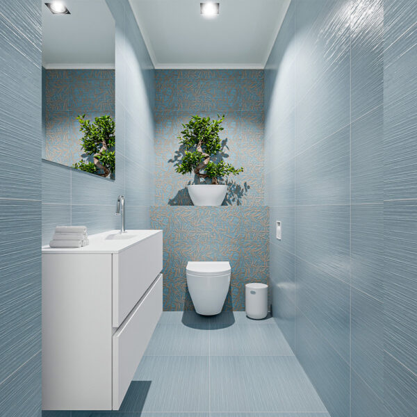 MONDIAZ ADA 100cm toiletmeubel talc. LEX wastafel talc positie midden. Met 1 kraangat