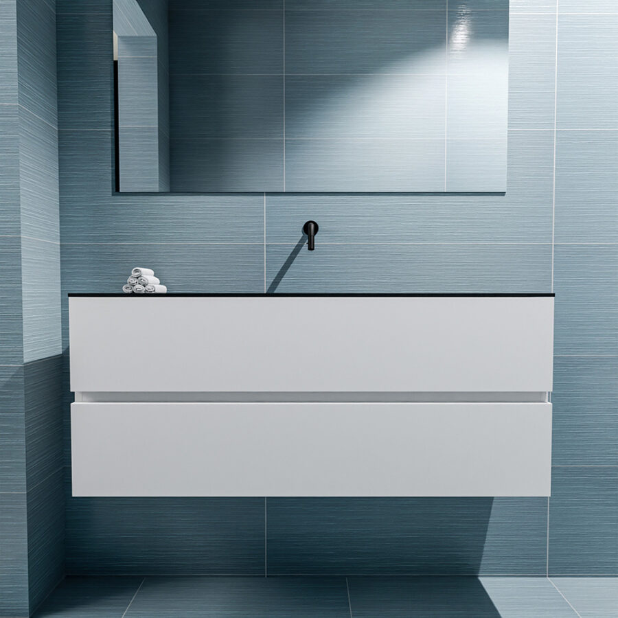 MONDIAZ ADA 120cm toiletmeubel talc. LEX wastafel urban positie midden. Zonder kraangat - Afbeelding 3
