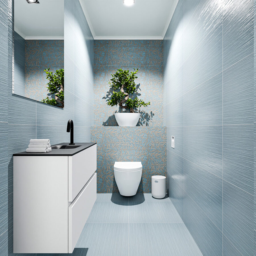 MONDIAZ ADA 80cm toiletmeubel talc. LEX wastafel urban positie midden. Met 1 kraangat