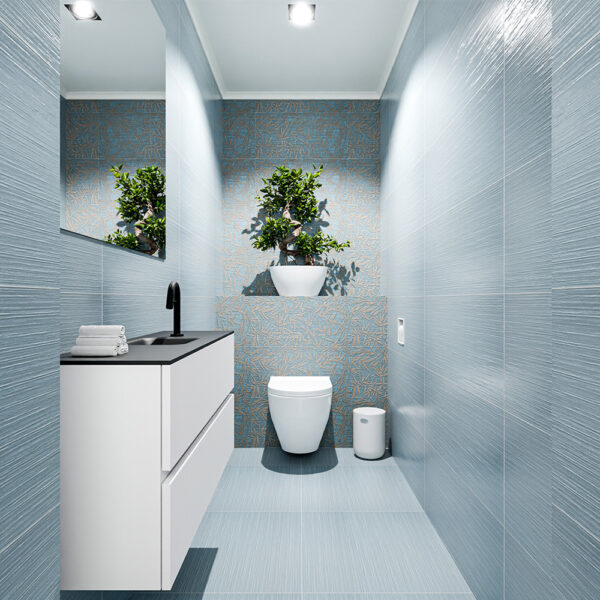 MONDIAZ ADA 100cm toiletmeubel talc. LEX wastafel urban positie midden. Met 1 kraangat