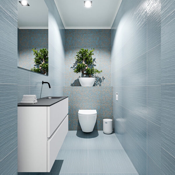 MONDIAZ ADA 100cm toiletmeubel talc. LEX wastafel urban positie rechts. Zonder kraangat