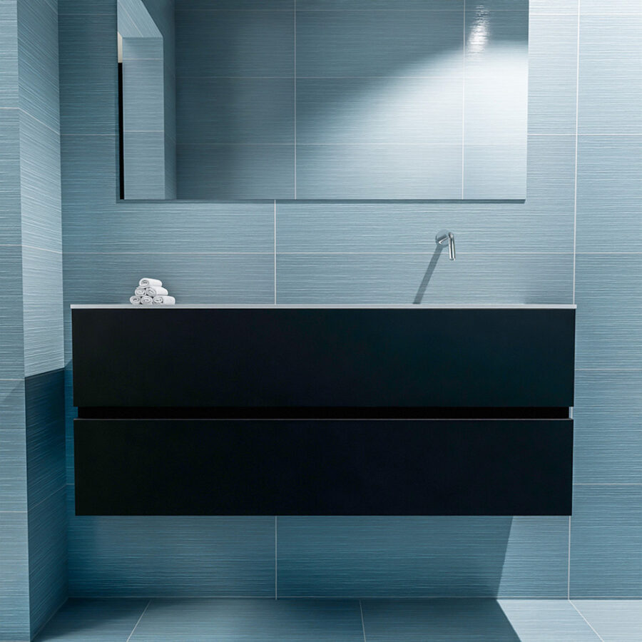 MONDIAZ ADA 120cm toiletmeubel urban. LEX wastafel talc positie rechts. Zonder kraangat - Afbeelding 3