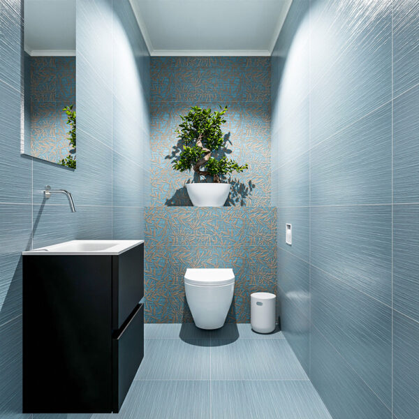 MONDIAZ ADA 40cm toiletmeubel urban. LEX wastafel talc positie links. Zonder kraangat
