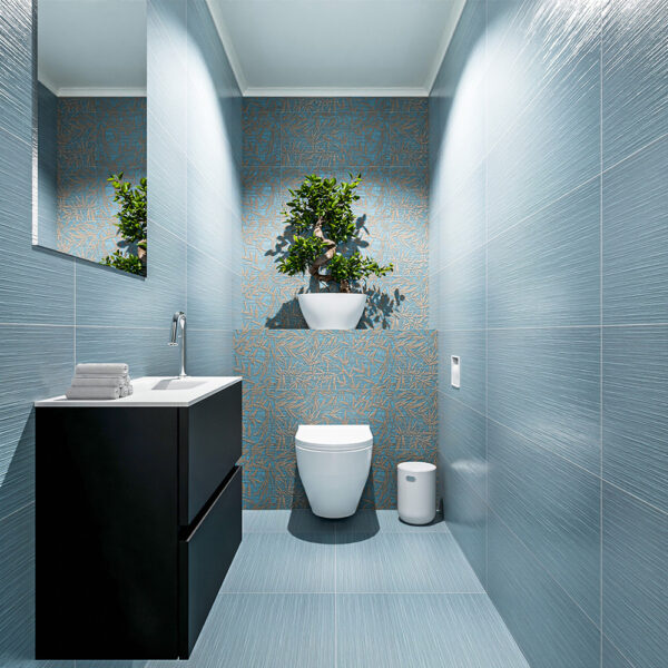 MONDIAZ ADA 60cm toiletmeubel urban. LEX wastafel talc positie rechts. Met 1 kraangat