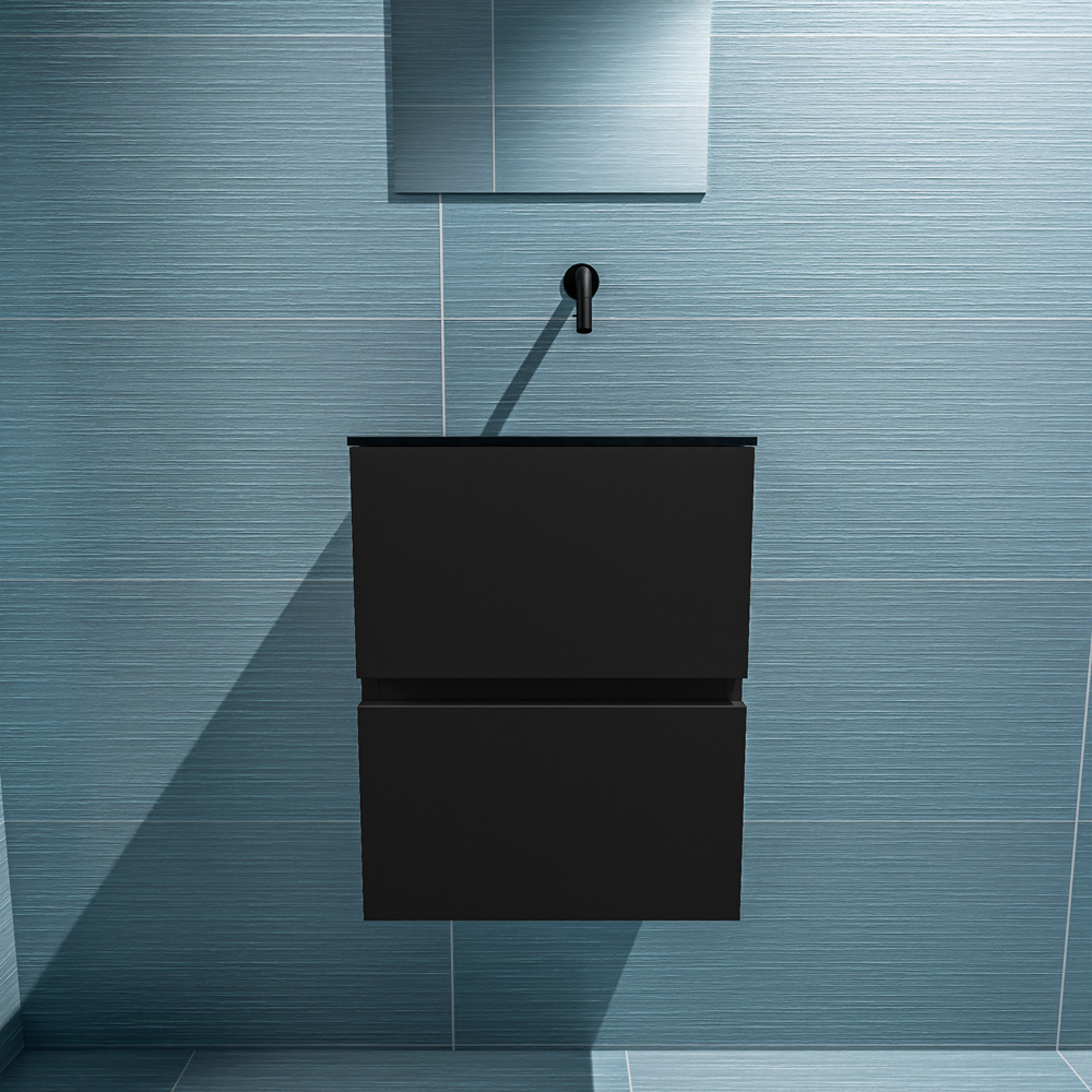 MONDIAZ ADA 40cm toiletmeubel urban. LEX wastafel urban positie rechts. Zonder kraangat - Afbeelding 3