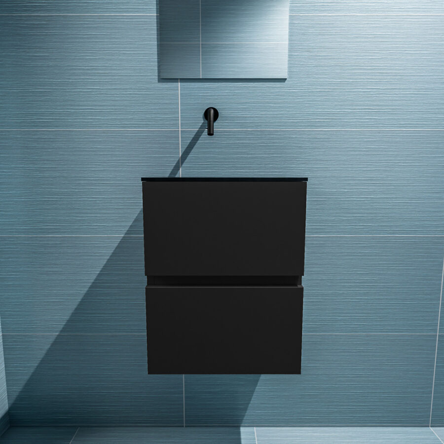 MONDIAZ ADA 40cm toiletmeubel urban. LEX wastafel urban positie links. Zonder kraangat - Afbeelding 3