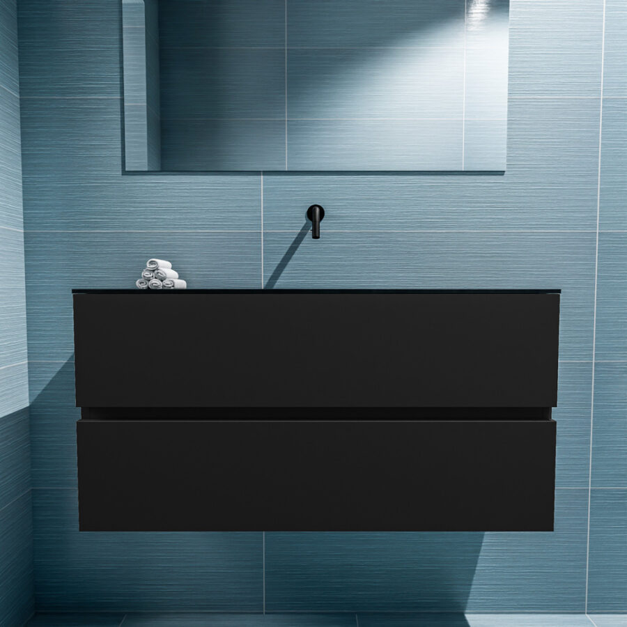 MONDIAZ ADA 100cm toiletmeubel urban. LEX wastafel urban positie midden. Zonder kraangat - Afbeelding 3