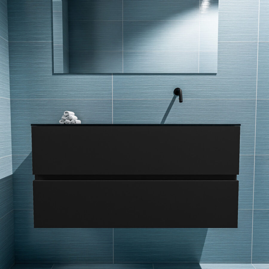 MONDIAZ ADA 100cm toiletmeubel urban. LEX wastafel urban positie rechts. Zonder kraangat - Afbeelding 3