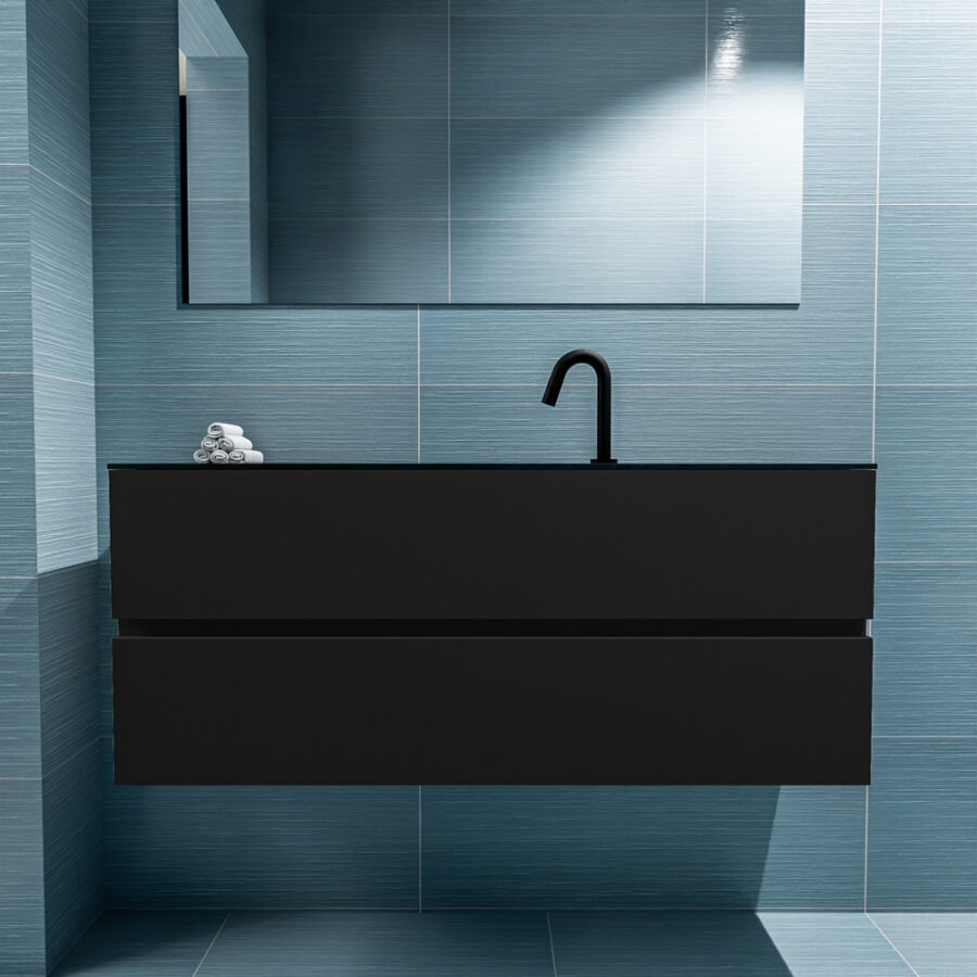 MONDIAZ ADA 120cm toiletmeubel urban. LEX wastafel urban positie midden. Met 1 kraangat - Afbeelding 3