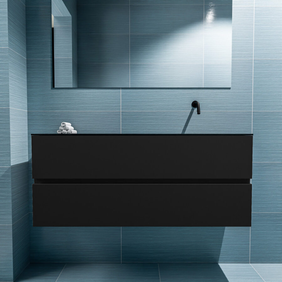 MONDIAZ ADA 120cm toiletmeubel urban. LEX wastafel urban positie rechts. Zonder kraangat - Afbeelding 3