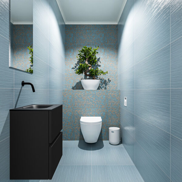 MONDIAZ ADA 40cm toiletmeubel urban. LEX wastafel urban positie midden. Zonder kraangat