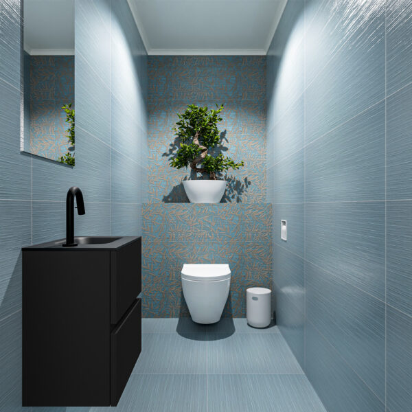 MONDIAZ ADA 40cm toiletmeubel urban. LEX wastafel urban positie rechts. Met 1 kraangat